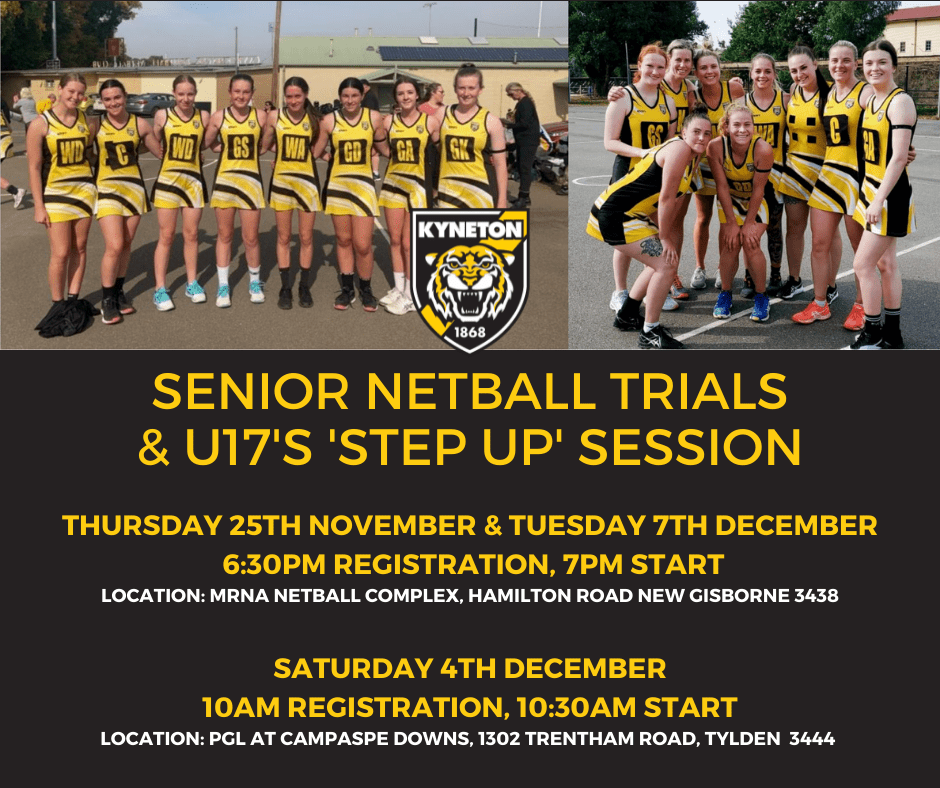 Netball trials Socials Post - Kyneton High School - Excellence in Teaching & Learning