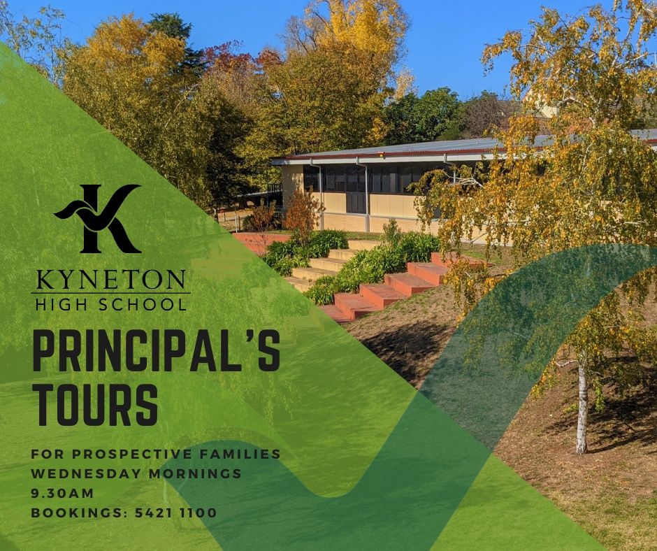 Principal Tour FB Post - Kyneton High School - Excellence in Teaching & Learning