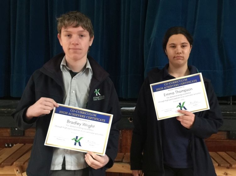 Year 9 Co curriculum high achievers - Kyneton High School - Excellence in Teaching & Learning