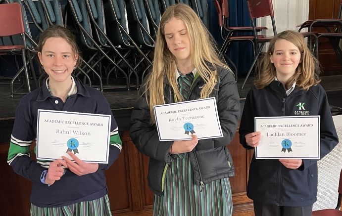 Yr 7 top 3 academic excellence res 1 - Kyneton High School - Excellence in Teaching & Learning