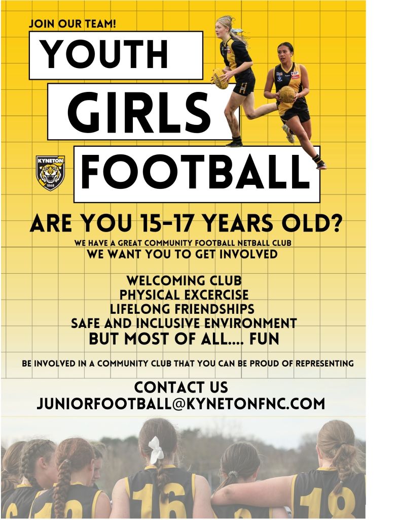 Youth girls football - Kyneton High School - Excellence in Teaching & Learning