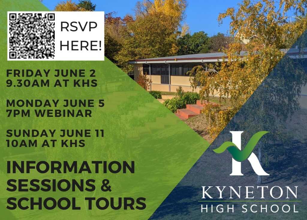 Info Session Ad 1 - Kyneton High School - Excellence in Teaching & Learning