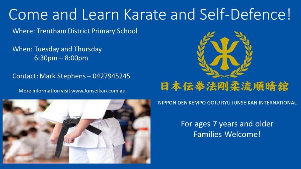 Come and Learn Karate and Self Defence advertisement - Kyneton High School - Excellence in Teaching & Learning