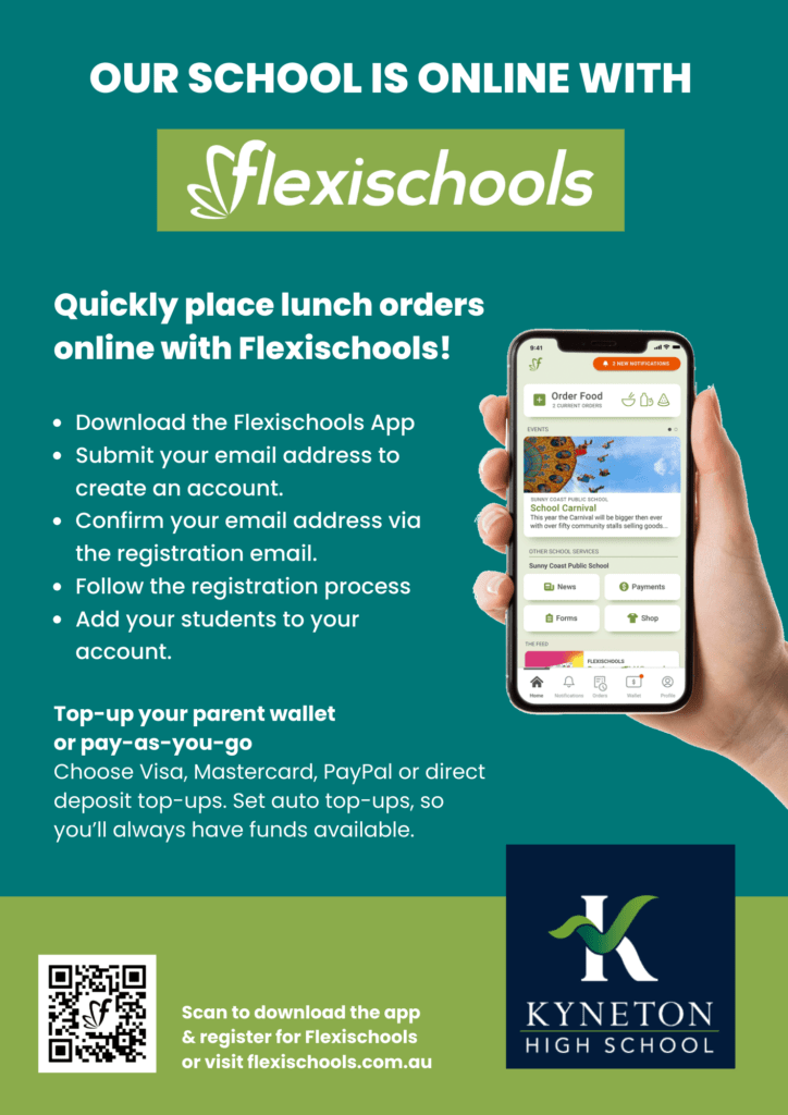 Flexischools app Kyneton High School - Kyneton High School - Excellence in Teaching & Learning