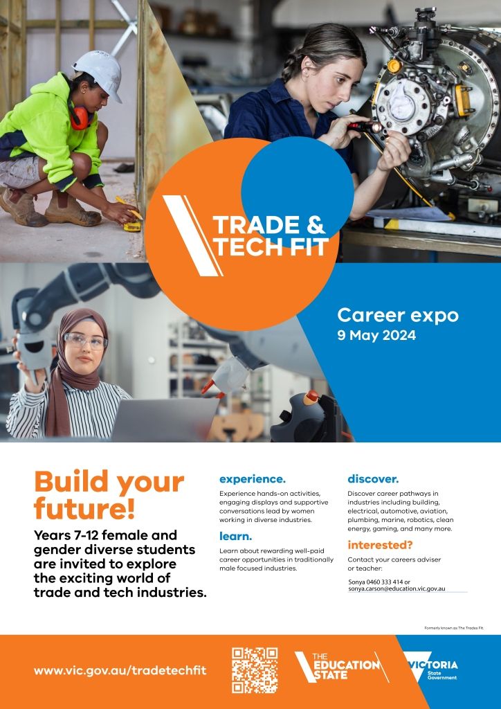 24 001 Trade Tech Fit Expo A3 Poster V3 Kyneton res - Kyneton High School - Excellence in Teaching & Learning