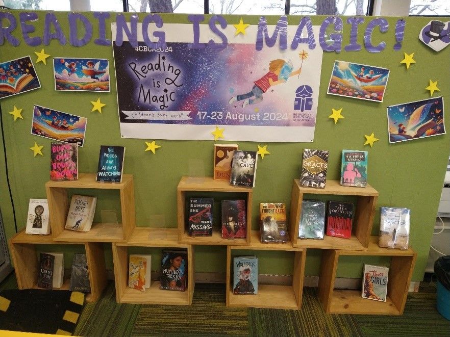 Book week display 2024 - Kyneton High School - Excellence in Teaching & Learning